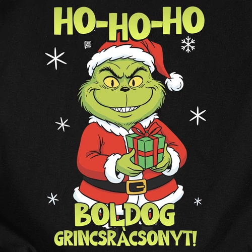 Boldog Grincsrácsonyt!! póló (B_fekete)