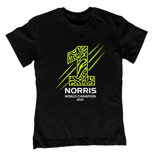  Norris World Chamipon 2025 gyerek póló (Fekete)