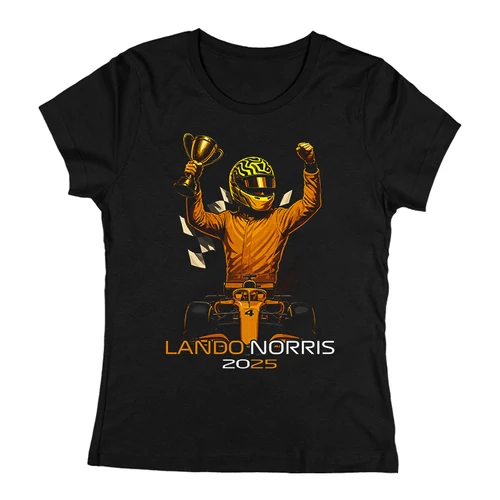 Lando Norris  2025 póló (Női_fekete)