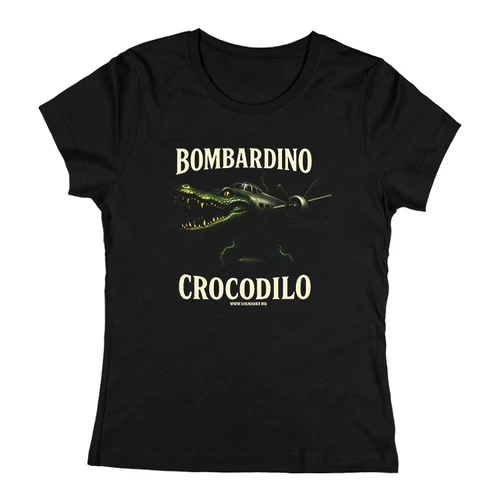 Bombardino Crocodilo póló (Noi fekete)
