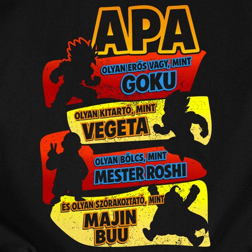 Apa te olyan vagy... férfi póló (B_fekete)