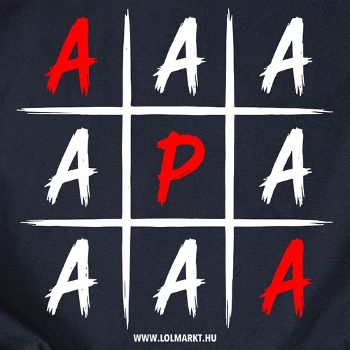 Apa amőba férfi póló (B_Sötétkék)