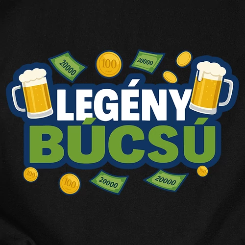 Legénybúcsú póló szett (B_fekete)