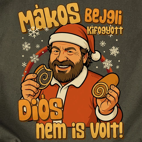 Mákos bejgli kifogyott kapucnis pulóver (B_grafIt)