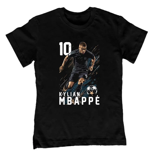 Kylian Mbappé gyerek póló (Fekete)