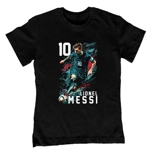 Lionel Messi gyerek póló (Fekete)