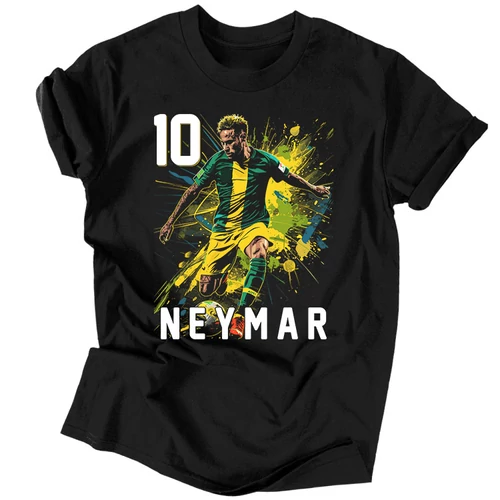 Neymar szurkolói férfi póló (Fekete)