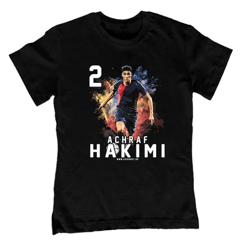Achraf Hakimi gyerek póló (Fekete)