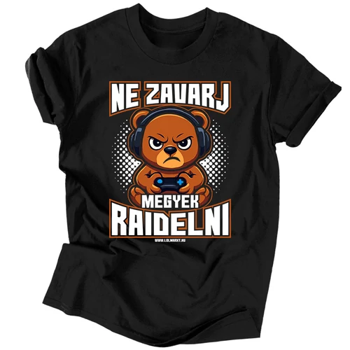 Megyek radielni póló (Fekete)