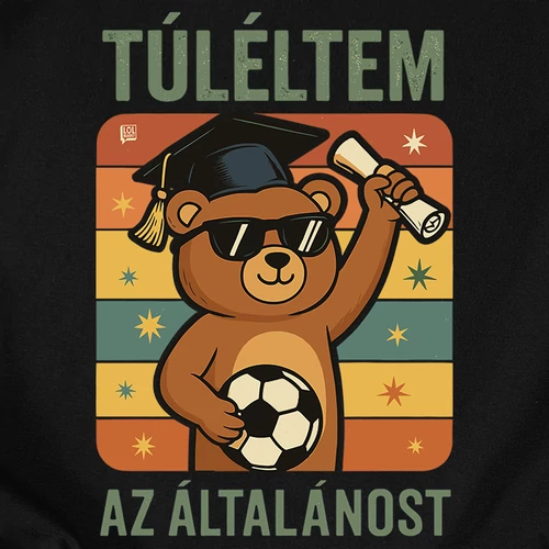 Túléltem az általánost póló (B_fekete)