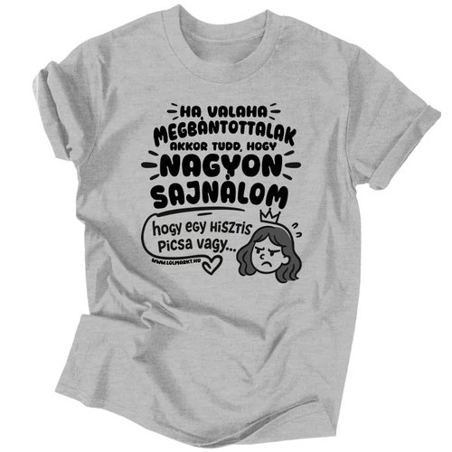 Nagyon sajnálom póló (Szürke)