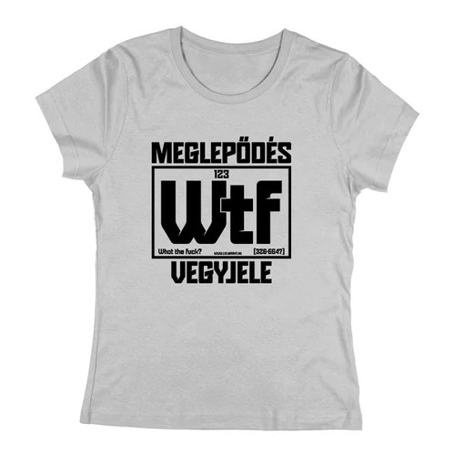Meglepődés vegyjele póló (Szürke)