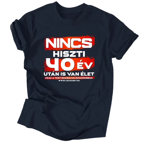 Nincs hiszti póló (Sötétkék)