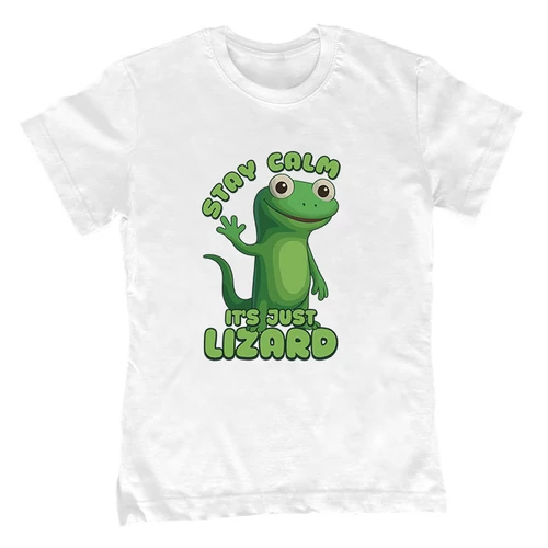 It's juts lizard gyerek póló (Fehér)