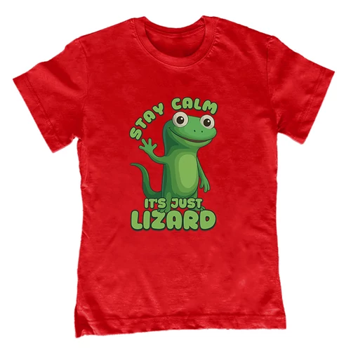 It's juts lizard gyerek póló (Piros)