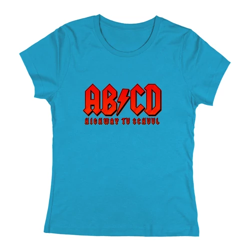AB/CD póló (Türkiz)