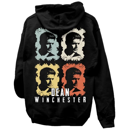 Dean Winchester kapucnis pulcsi (Fekete)