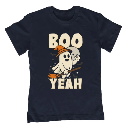 Boo yeah gyerek póló (Sötétkék)