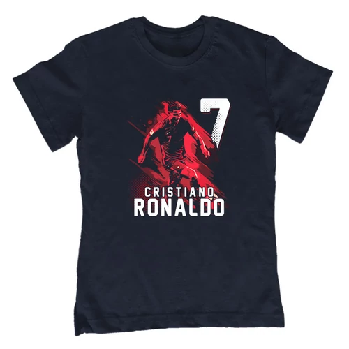Cristiano Ronaldo  szurkolói gyerek póló (Sötétkék)