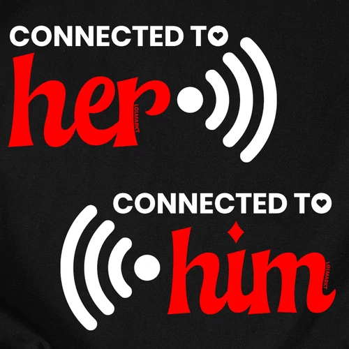 Connected to póló szett előnézeti kép (b_Fekete)
