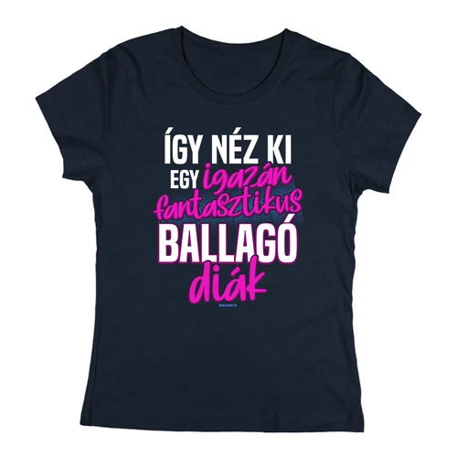 Így néz ki egy ballagó diák póló (Sötétkék)