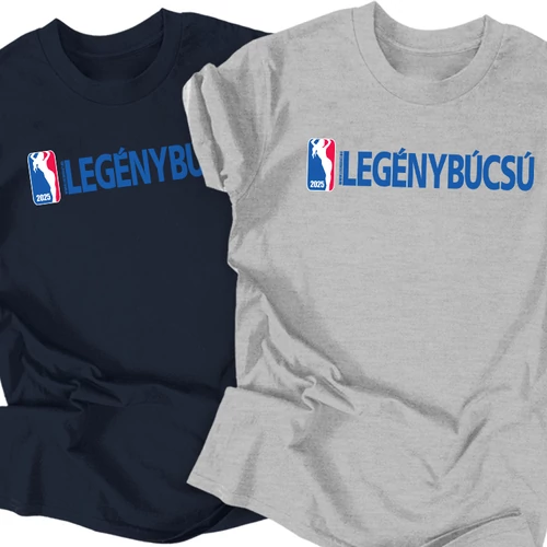 NBA legénybúcsú póló szett (Sötétkék és Fehér)