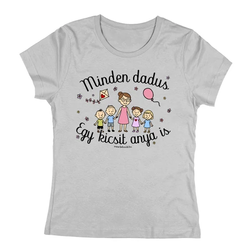 Minden óvó néni/dadus női póló (Szürke)