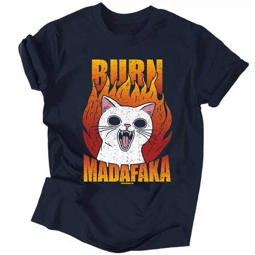 Burn madafaka póló (Fekete)