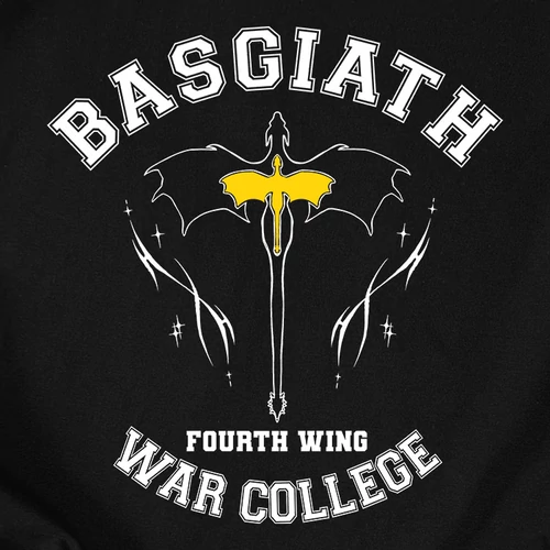 Basgiath - Fourth wing unisex kapucnis pulcsi (Fekete)