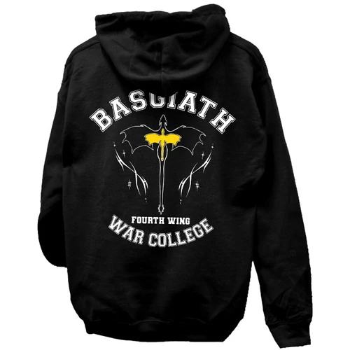  Basgiath - Fourth wing unisex kapucnis pulcsi (Fekete)