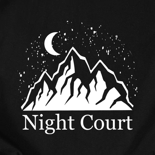 Acotar - Night court férfi póló (Fekete)