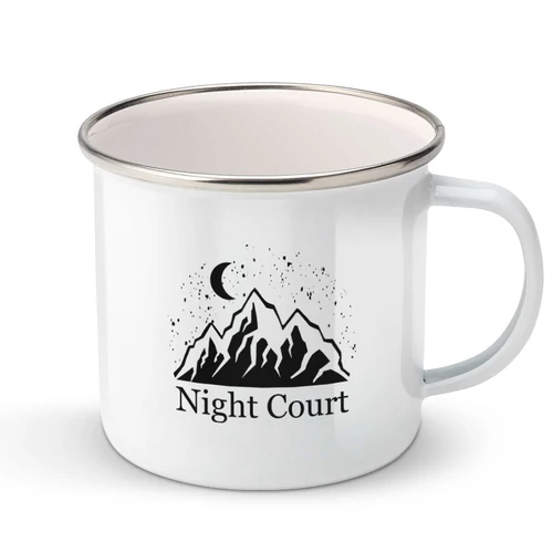 Acotar - Night court fém bögre (Fehér)