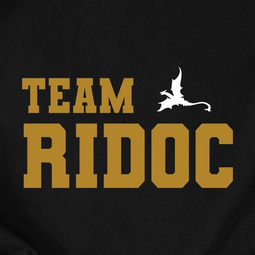 Fourth wing - Team Ridoc férfi póló (Fekete)