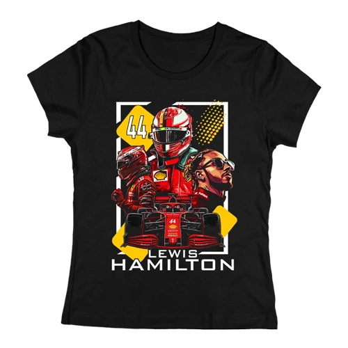 Lewis Hamilton Fan Art gyerek póló (Fekete)