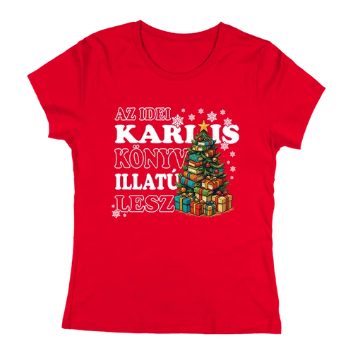 Könyv Illatú Kari (Női Piros)