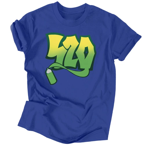 420 férfi póló (Királykék)