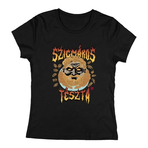 Szigmákos Tészta női póló (Fekete)