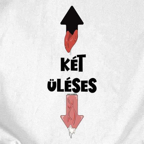 Két ülésés férfi póló (B_feher)