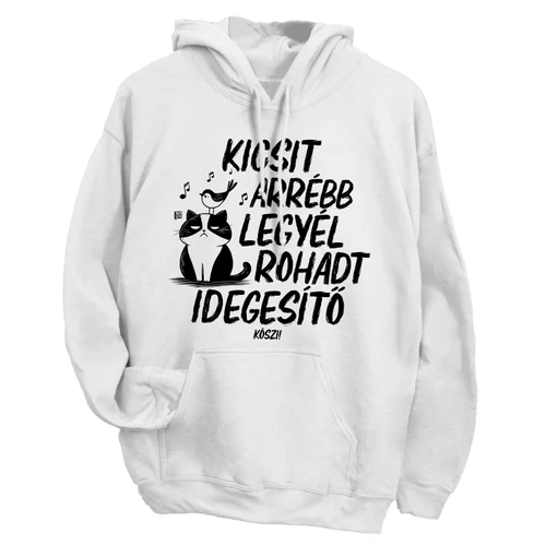 Kicsit arrébb legyél pulóver (Fehér)