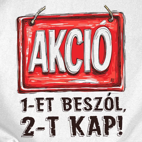 AKCIÓ pulóver (B_Fehér)