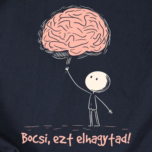Bocsi, ezt elhagytad női póló (B_Sötétkék)