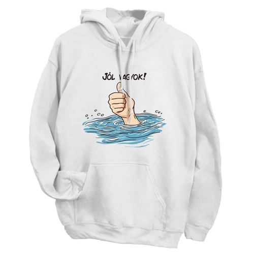 Jól vagyok pulóver (Fehér)