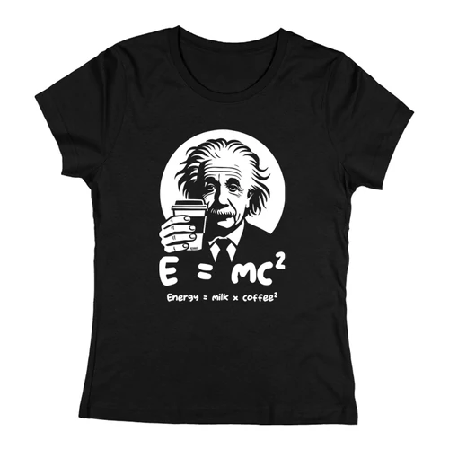 E=mc2 női póló (Fekete)