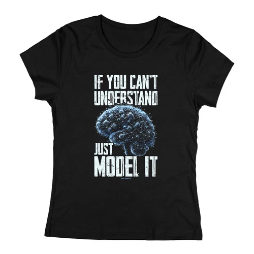 Just model it női póló (Fekete)