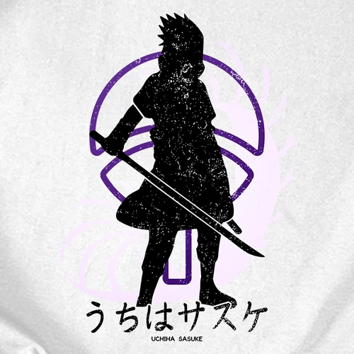 Uchiha Sasuke pulóver (B_Fehér)