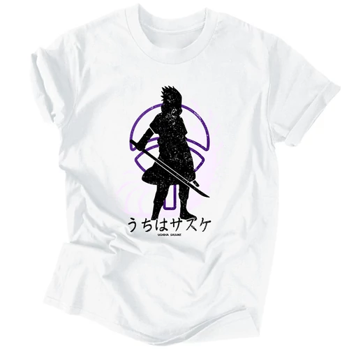 Uchiha Sasuke férfi póló (Fehér)