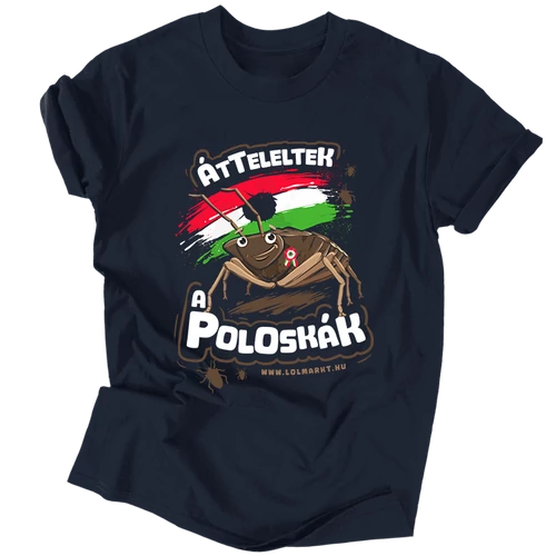 Átteleltek a poloskák póló (Sötétkék)