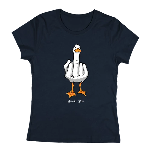 D*ck you női póló (Navy)