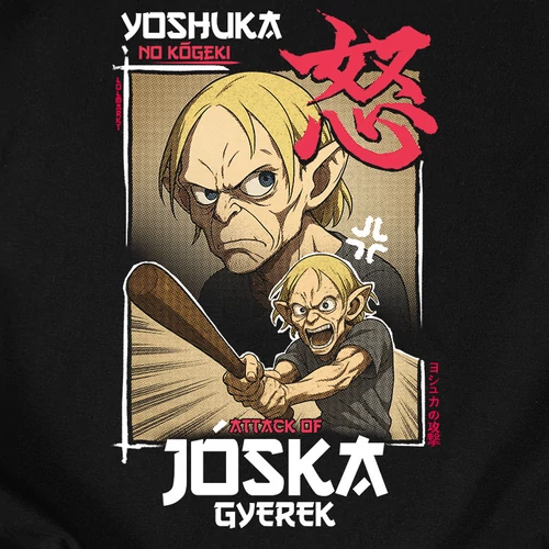 Attack of Jóska Gyerek | Animeme póló (B_Fekete)