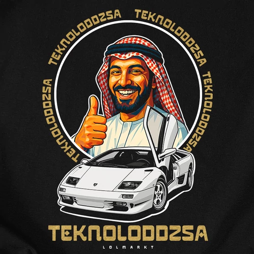 Teknoloddzsa  póló (B_Fekete)
